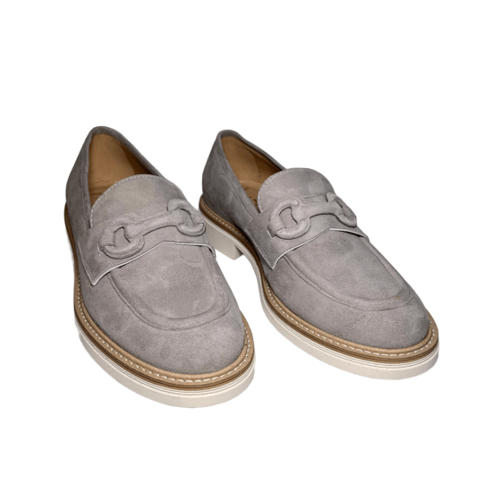 Дамски сиви велурени обувки