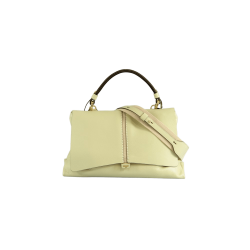 Дамска кожена чанта мента