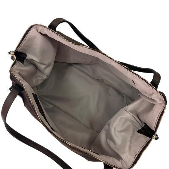 Дамска чанта естествен велур